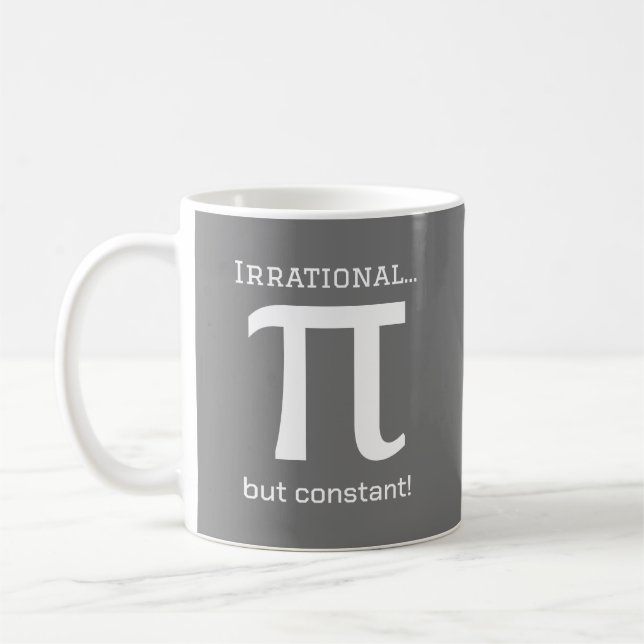 Symbole Pi personnalisé, Mug de café Math Lover (Gauche)