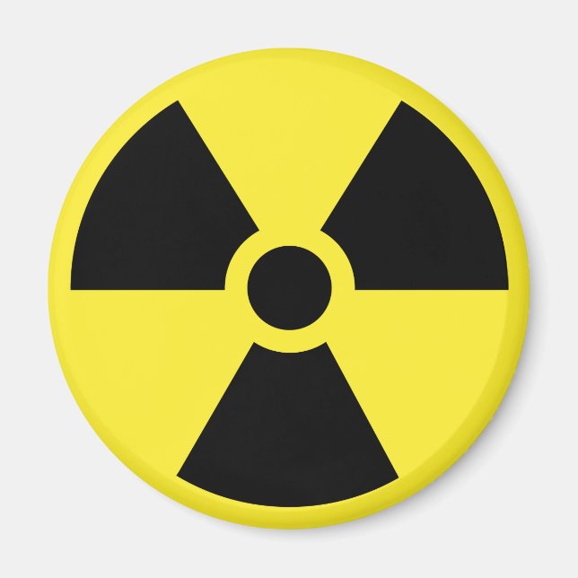 Symbole radioactif aimant (Devant)
