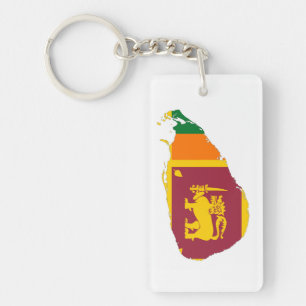 symbole silhouette du drapeau du pays sri lanka