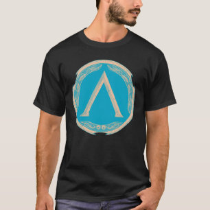 Symbole spartiate Bouclier grec T-shirt