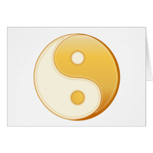 Symbole taoïsme Carte de voeux 5" x 7"