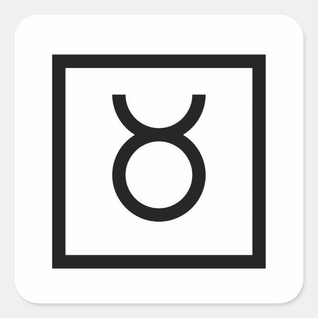 Symbole Taurus Bull Zodiac autocollants astrologie (Devant)