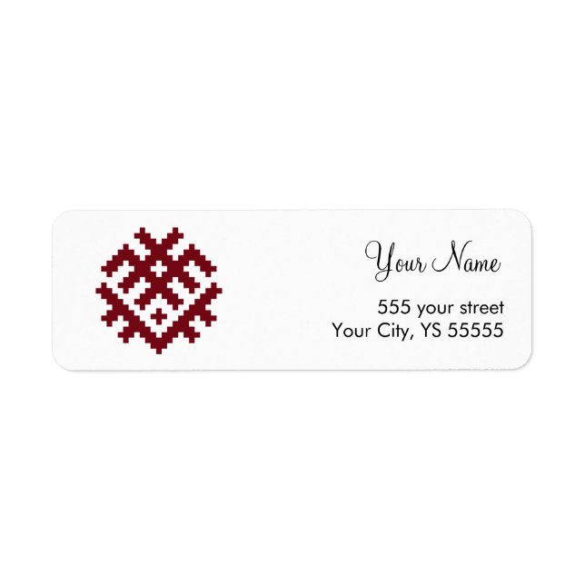 Symbole traditionnel letton graphique (Devant)