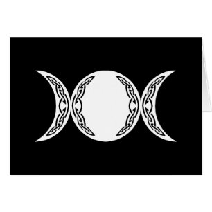 Symbole triple de lune de déesse