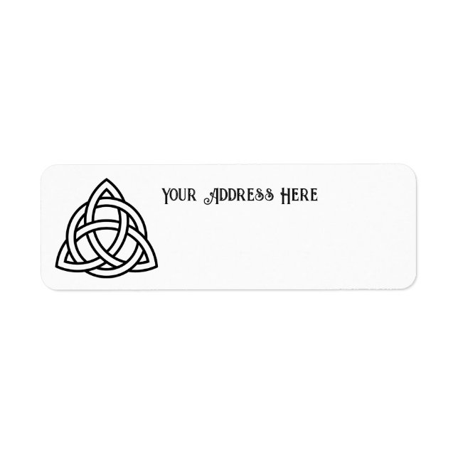 Symbole triquetra de noeud de trinité celtique (Devant)