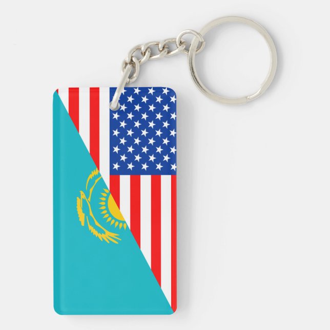 symbole usa Kazakhstan pays demi drapeau de l'amér (Dos)