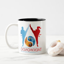 Symbole Yang Et Yang Taekwondo Mug