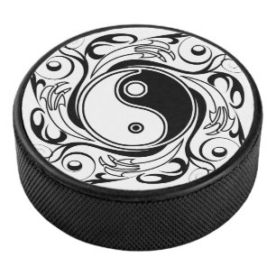Symbole Yin & Yang Tatouage Noir et Blanc
