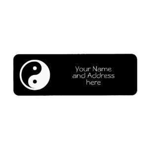 Symbole Yin Yang - tatouage solide design 2