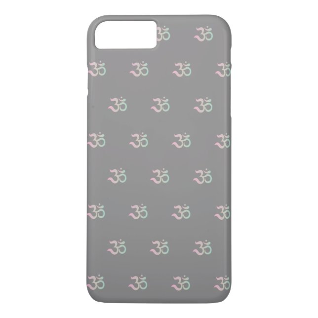 Symbole Zen Om Gris Pastel coque iphone unique (Dos)