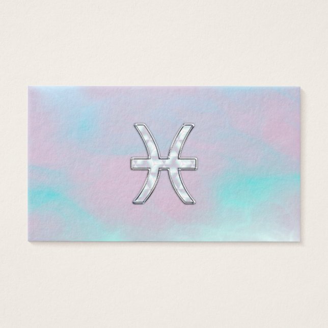 Symbole ziodac de Poissons Mère de style perle (Devant)