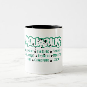 Symbole Zodiaque Aquarius Traits Mug