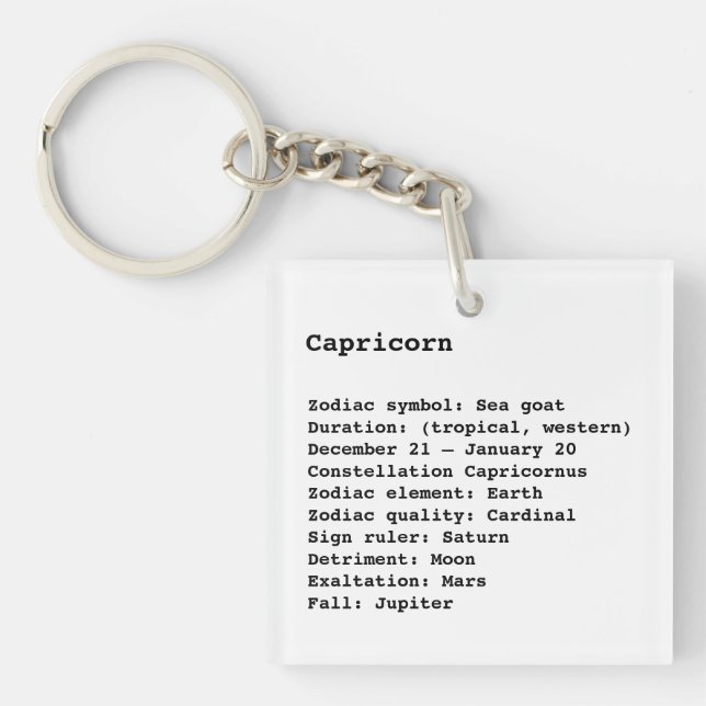 SYMBOLE Zodiaque Capricorne Astrologie noir blanc (Devant)