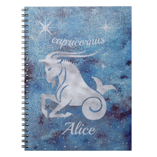 SYMBOLE Zodiaque Capricorne Carnet Spiral (Devant)