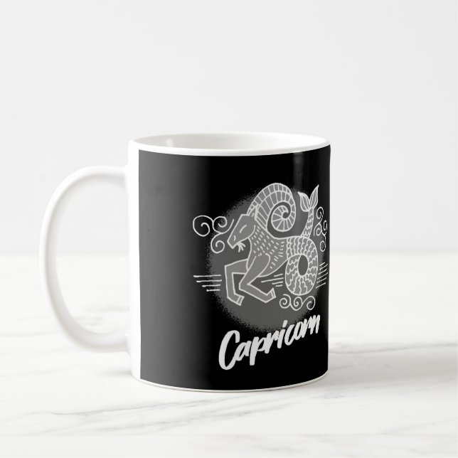 SYMBOLE Zodiaque Capricorne Mug café (Gauche)