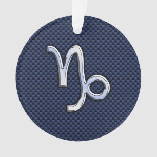 SYMBOLE Zodiaque Capricorne Style fibre de carbone