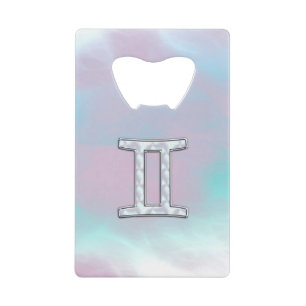 Symbole zodiaque Gemini de style perle