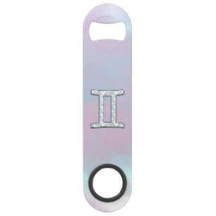 Symbole zodiaque Gemini de style perle