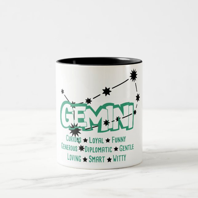 Symbole Zodiaque Gemini Traits Mug (Centre)