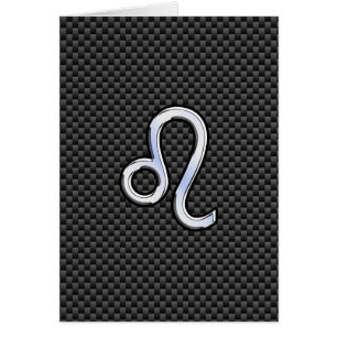 Symbole Zodiaque Leo d'argent sur l'impression de 