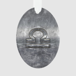 SYMBOLE Zodiaque Libra Style Acier argenté