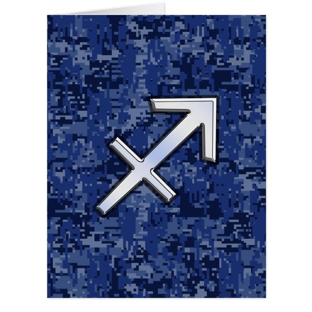 Symbole zodiaque Sagittarius MarineCamouflage numé (Devant)