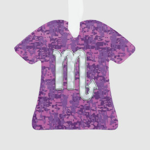 Symbole zodiaque Scorpio sur le camouflage numériq