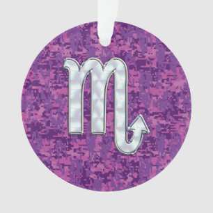 Symbole zodiaque Scorpio sur le camouflage numériq