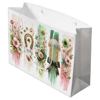 Symboles chanceux, sac cadeau de la Saint Patrick