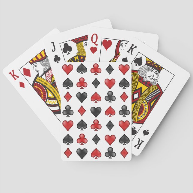 Symboles de carte à jouer - Cartes à jouer blanc (dos)