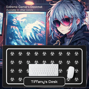 Symboles de danger biologique - Blanc sur un Arriè