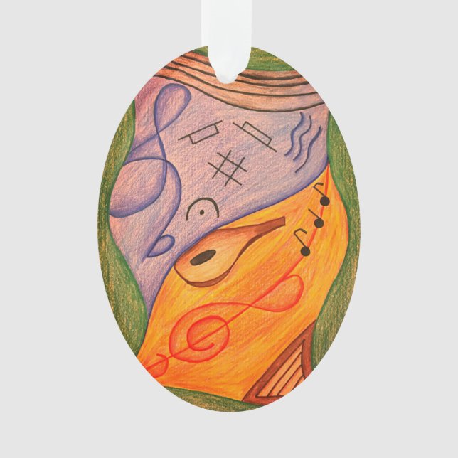 Symboles de musique Noël Arbre Clef (devant)