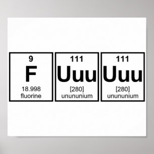 Symboles d'éléments de tableau périodique Fuuuu Ra