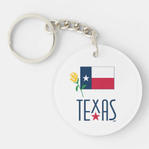 Symboles du Texas, drapeau du Texas et rose jaune