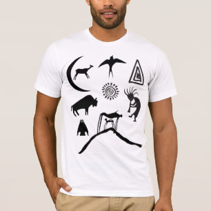 Symboles et pétroglyphes animaux T-shirt