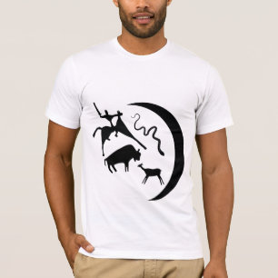 Symboles et pétroglyphes animaux T-shirt