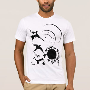 Symboles et pétroglyphes animaux T-shirt