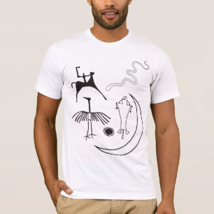 Symboles et pétroglyphes animaux T-shirt