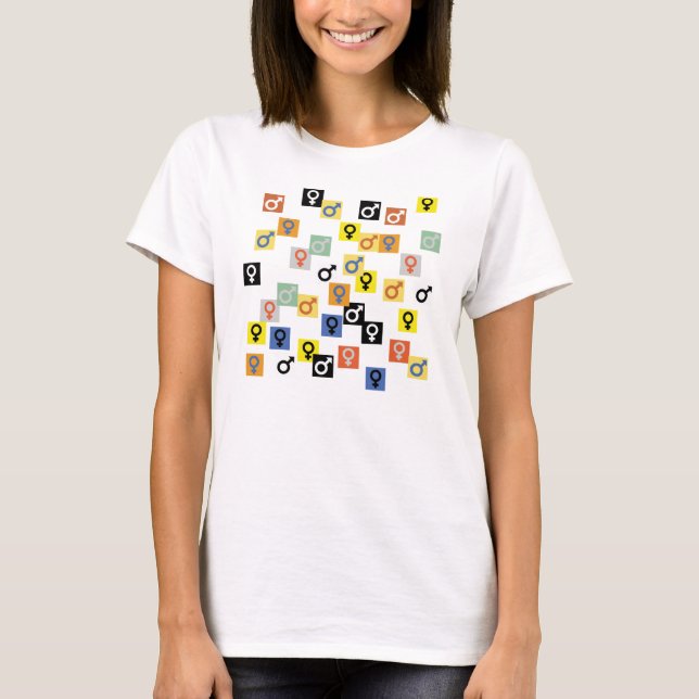 Symboles masculin et féminin T-shirt (Devant)