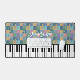 Symboles musicaux du clavier de piano Monogramme M
