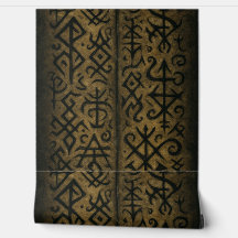 Symboles mystiques et papier peint occulte foncé
