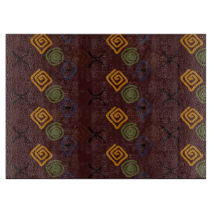 Symboles sur le bordeaux. Planche à découper