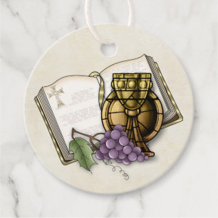 Symbolic First Holy Communion Icons Favour Tags