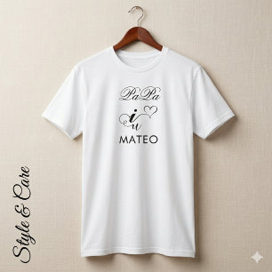 Symbolic I Love You Papa T Shirt Gift Design