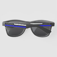 Symbolic Thin Blue Line American Flag graphic on a