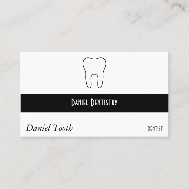 Symbolic Tooth Business Card (Front)