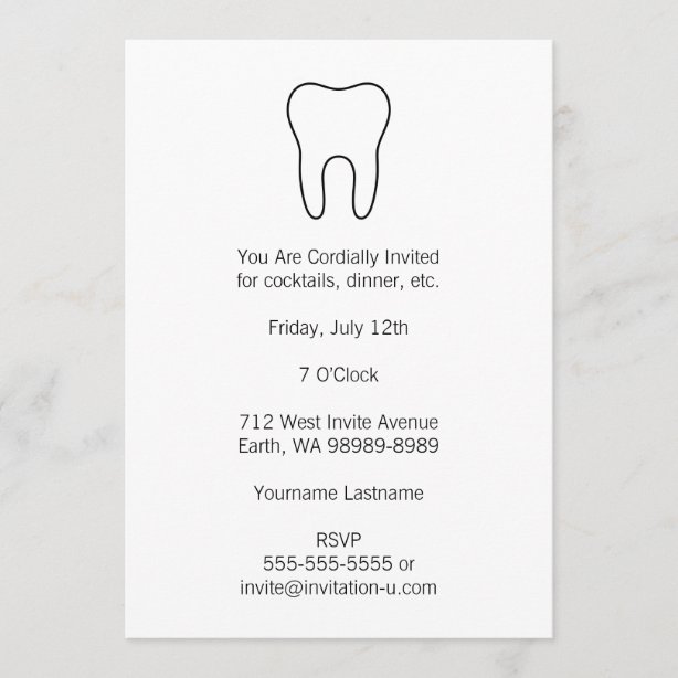Dentist Invitations Zazzle CA