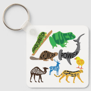Symbolism of Animals Keychain