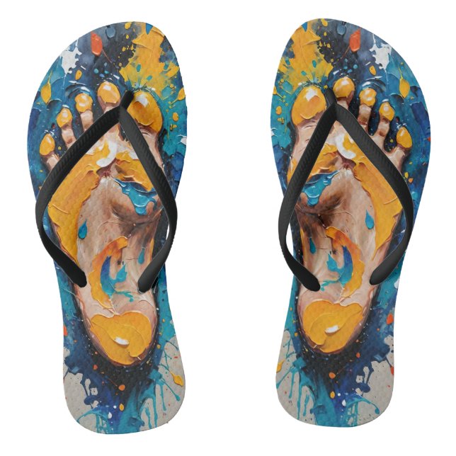 Symbolism of the God's Footprint Flip Flops (Footbed)