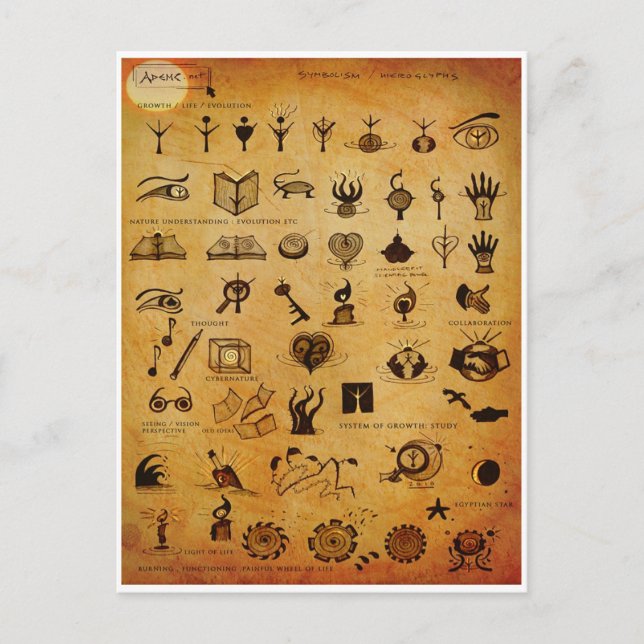 Symbols1 Postcard (Front)